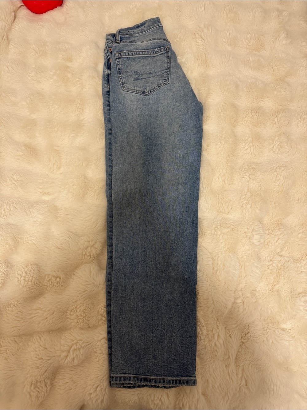 American Eagle Outfitters Straight Leg Jeans in Light Blue Denim